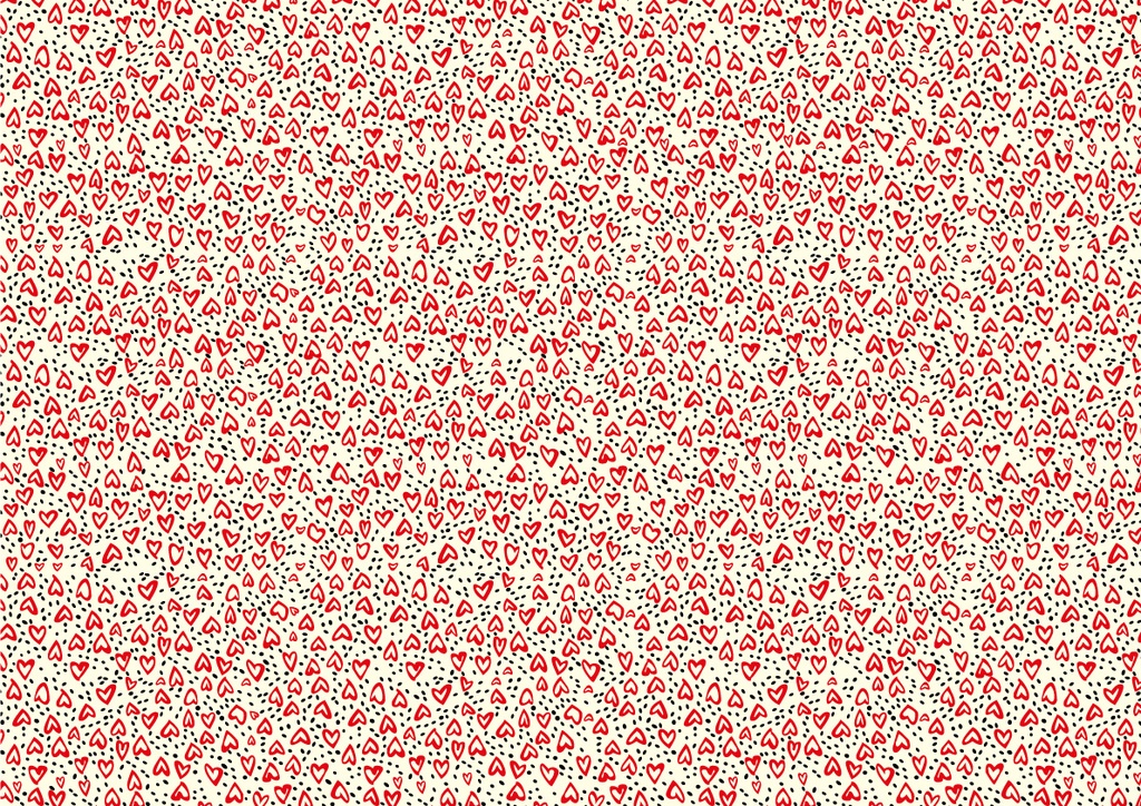 [Pack of Transfer Sheets] Valentine Love Island - 2 colors - for white chocolate - Model 2
