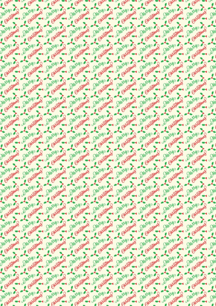 [Pack of Transfer Sheets] Merry Christmas - 2 colors - for white chocolate - Model 1
