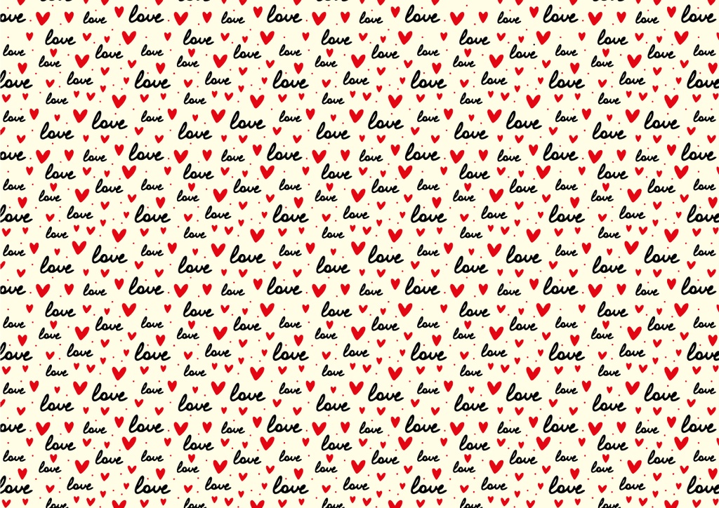 [Pack of Transfer Sheets] Valentine Love & Heart - 2 colors - for white chocolate